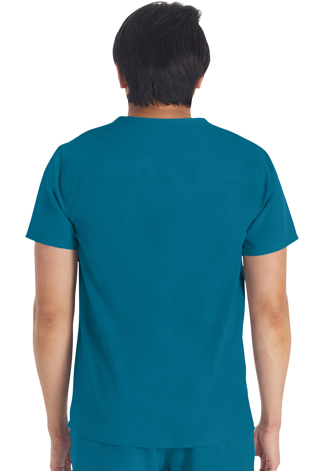 EDS NXT DK676 Men's Round Neck Top Caribbean Blue Model Image Back | Dickies