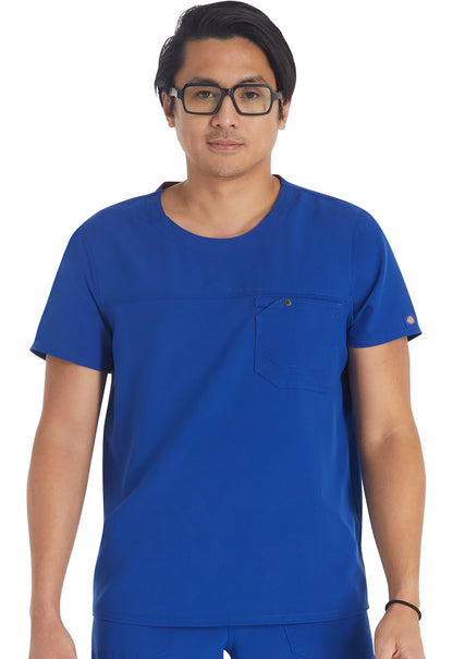 EDS NXT DK676 Men's Round Neck Top Galaxy Blue Model Image Front | Dickies