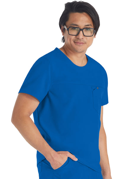 EDS NXT DK676 Men's Round Neck Top Royal Model Image Left Side | Dickies