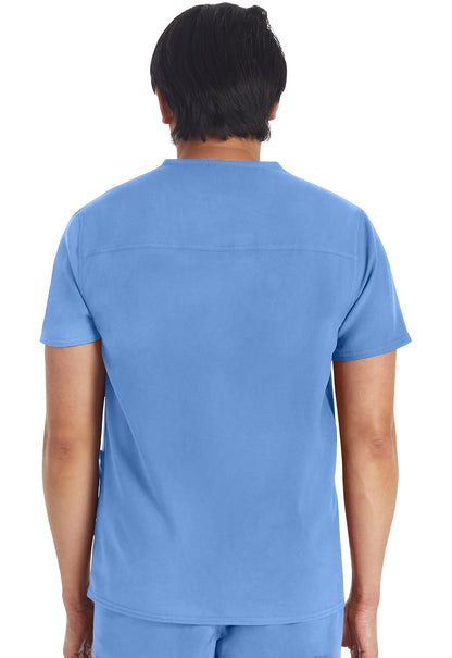 EDS NXT DK677 Men's V-neck Top Ciel Model Image Back | Dickies