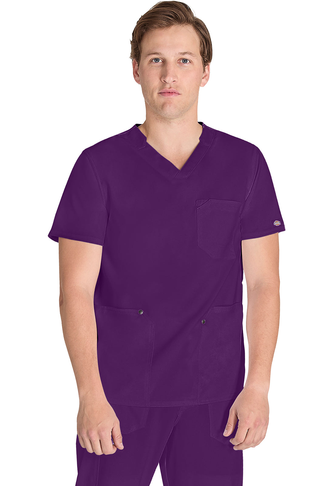 EDS NXT DK677 Men's V-neck Top Eggplant