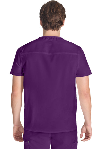 EDS NXT DK677 Men's V-neck Top Eggplant