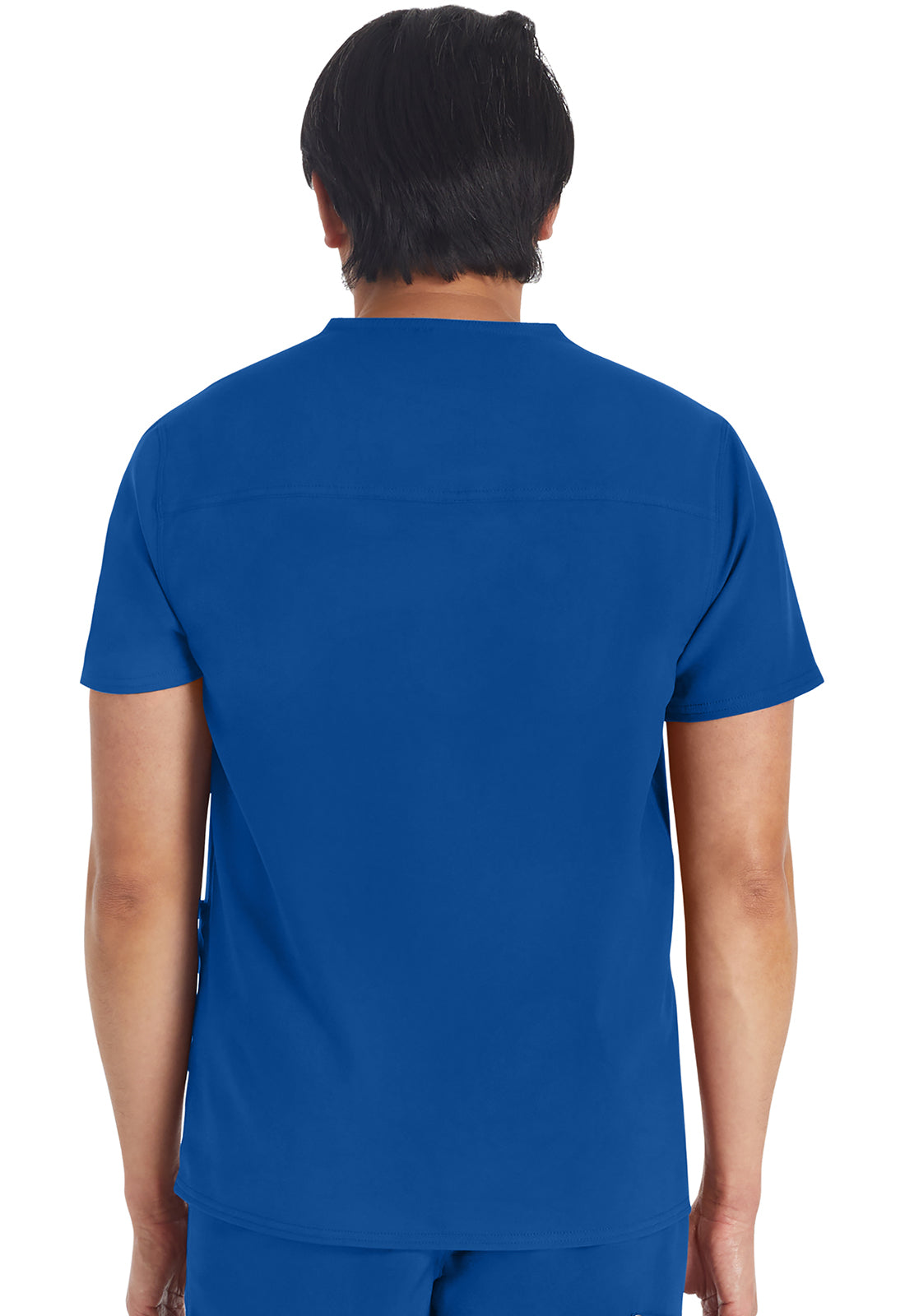 EDS NXT DK677 Men's V-neck Top Galaxy Blue Model Image Back | Dickies