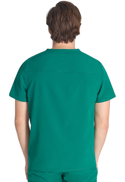 EDS NXT DK677 Men's V-neck Top Hunter Green Model Image Back | Dickies