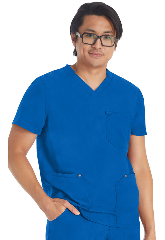 EDS NXT DK677 Men's V-neck Top Royal Model Image Front | Dickies