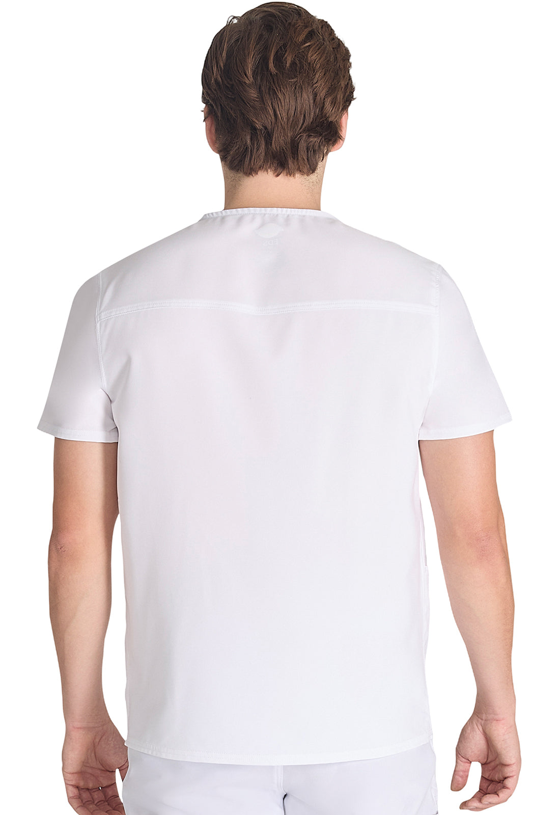 EDS NXT DK677 Men's V-neck Top White Model Image Back | Dickies