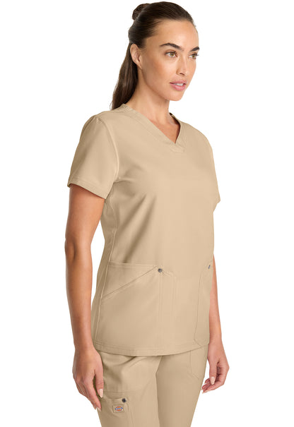 EDS NXT DK678 V-Neck Top Khaki