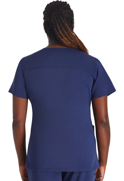 EDS NXT DK678 V-Neck Top Navy Model Image Back | Dickies