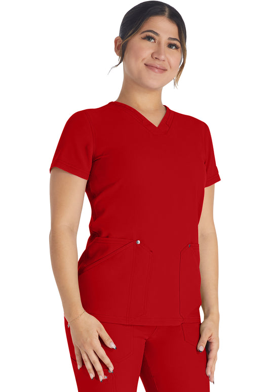 EDS NXT DK678 V-Neck Top Red
