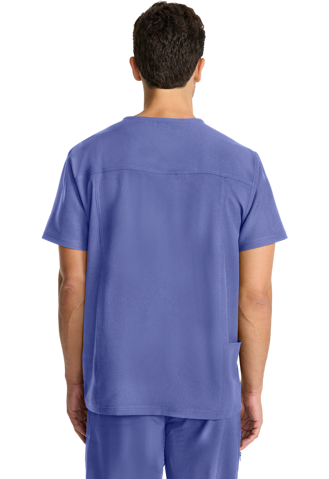 EDS NXT DK693 Men's Tuck-in V-neck Top Ciel Model Image Back | Dickies