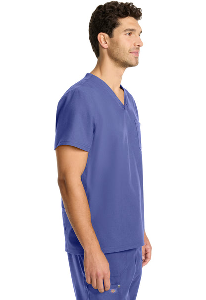 EDS NXT DK693 Men's Tuck-in V-neck Top Ciel Model Image Left Side | Dickies