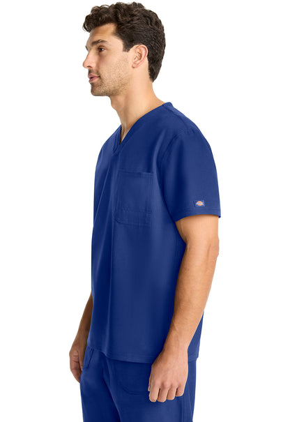 EDS NXT DK693 Men's Tuck-in V-neck Top Galaxy Blue Model Image Right Side | Dickies