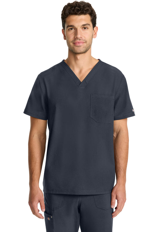 EDS NXT DK693 Men's Tuck-in V-neck Top Pewter Model Image Front | Dickies