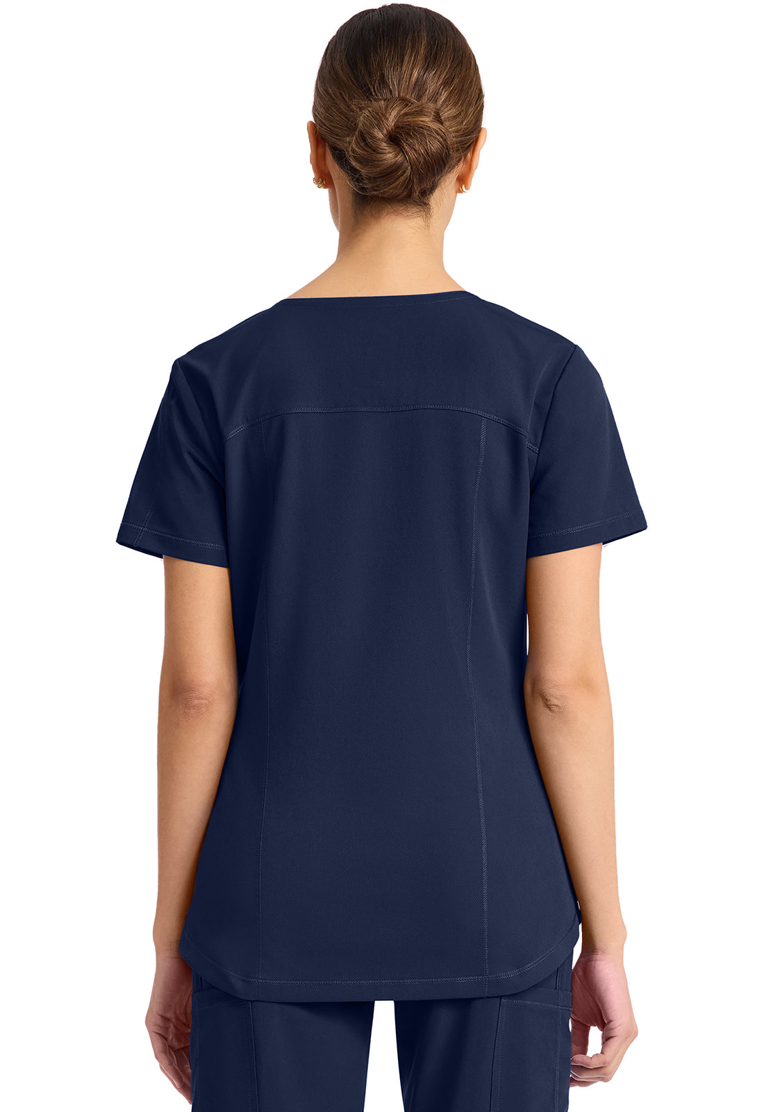 Dynamix DK730 Women's V-Neck Scrub Top Navy