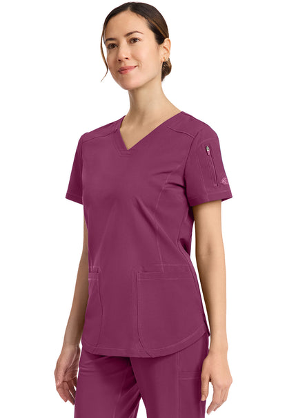 Dynamix DK730 Women's V-Neck Scrub Top image 3