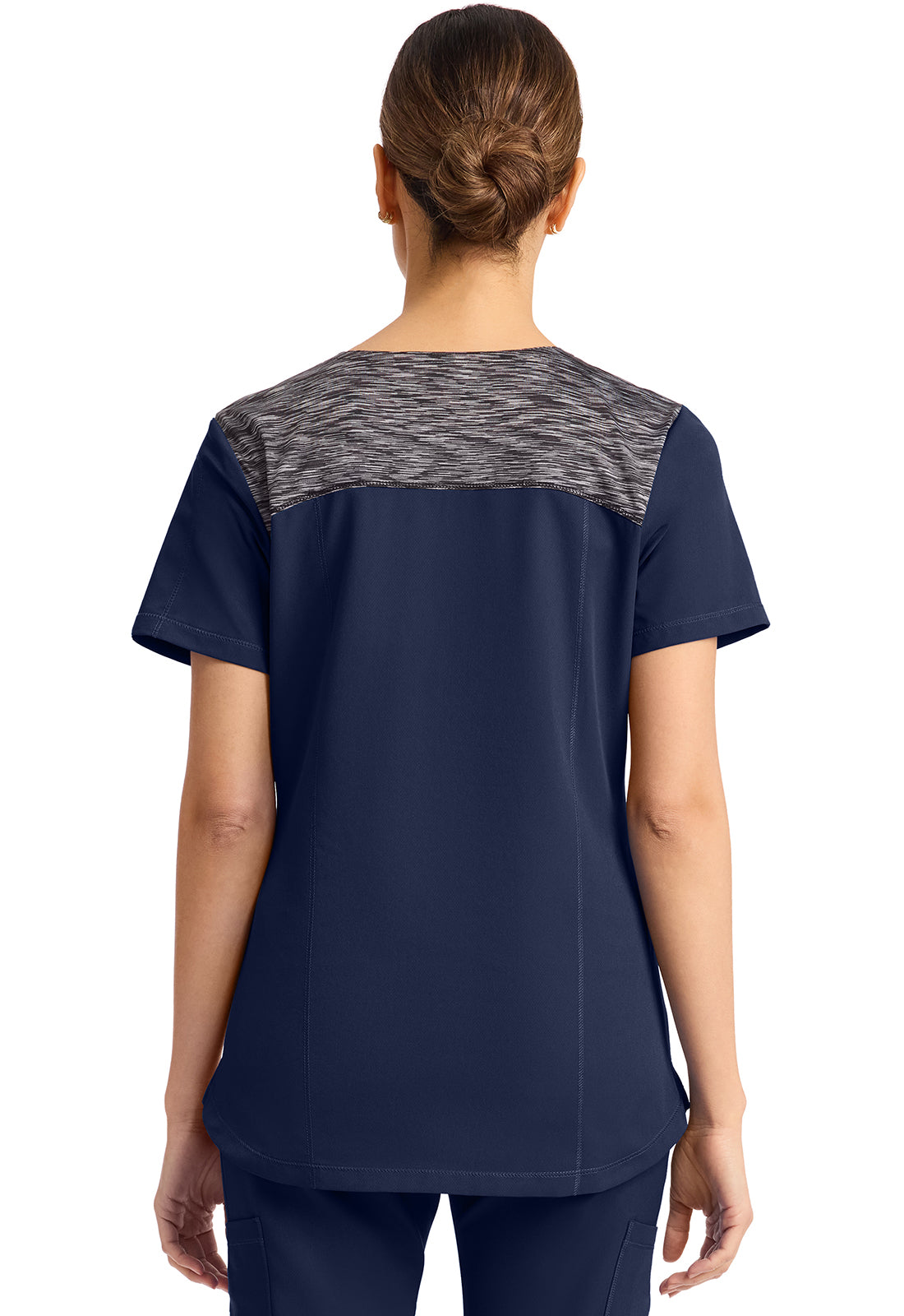 Dynamix DK740 Women's V-Neck Scrub Top Navy