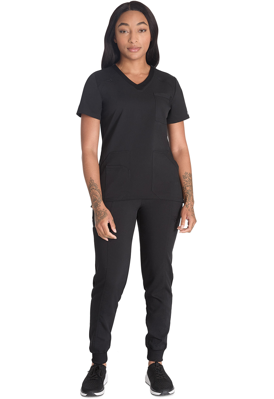 Balance DK834 V-Neck Top Black