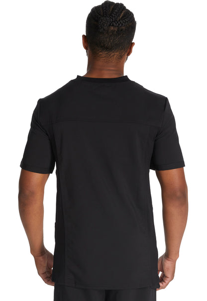 Balance DK845 Men's V-Neck Top Black Model Image Back | Dickies