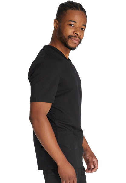 Balance DK845 Men's V-Neck Top Black Model Image Left Side | Dickies