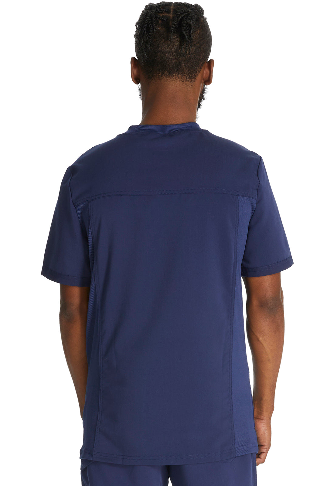 Balance DK845 Men's V-Neck Top Navy Model Image Back | Dickies