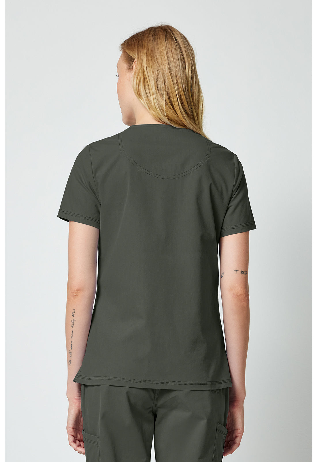 Forge DK856 Women's V-Neck Top Olive