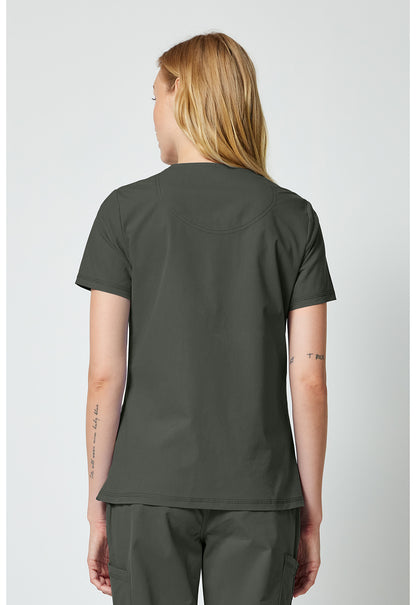 Forge DK856 Women's V-Neck Top Olive