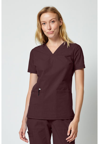 Forge DK856 Women's V-neck Scrub Top Terrain