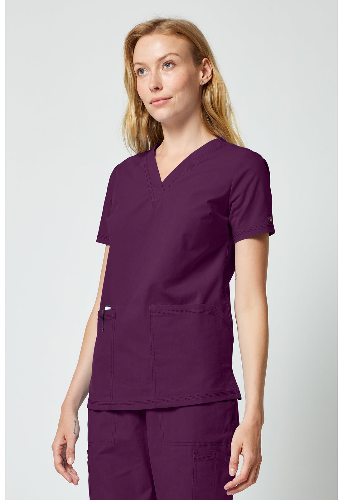 Forge DK856 Women's V-neck Scrub Top image 3