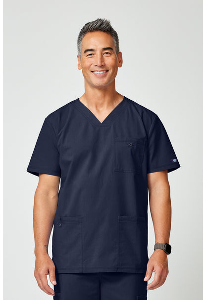 Forge DK859 Men's V-Neck Scrub Top Navy