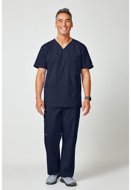 Forge DK859 Men's V-Neck Scrub Top Navy