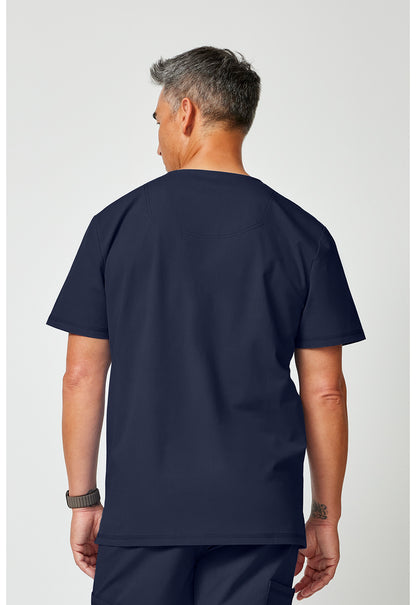 Forge DK859 Men's V-Neck Scrub Top Navy