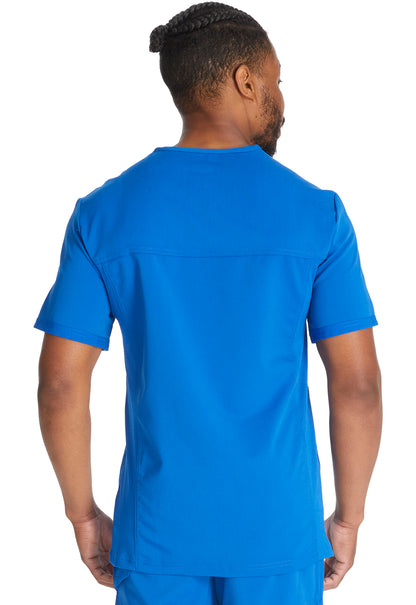 Balance DK865 Men's Tuckable V-Neck Top Royal Model Image Back | Dickies