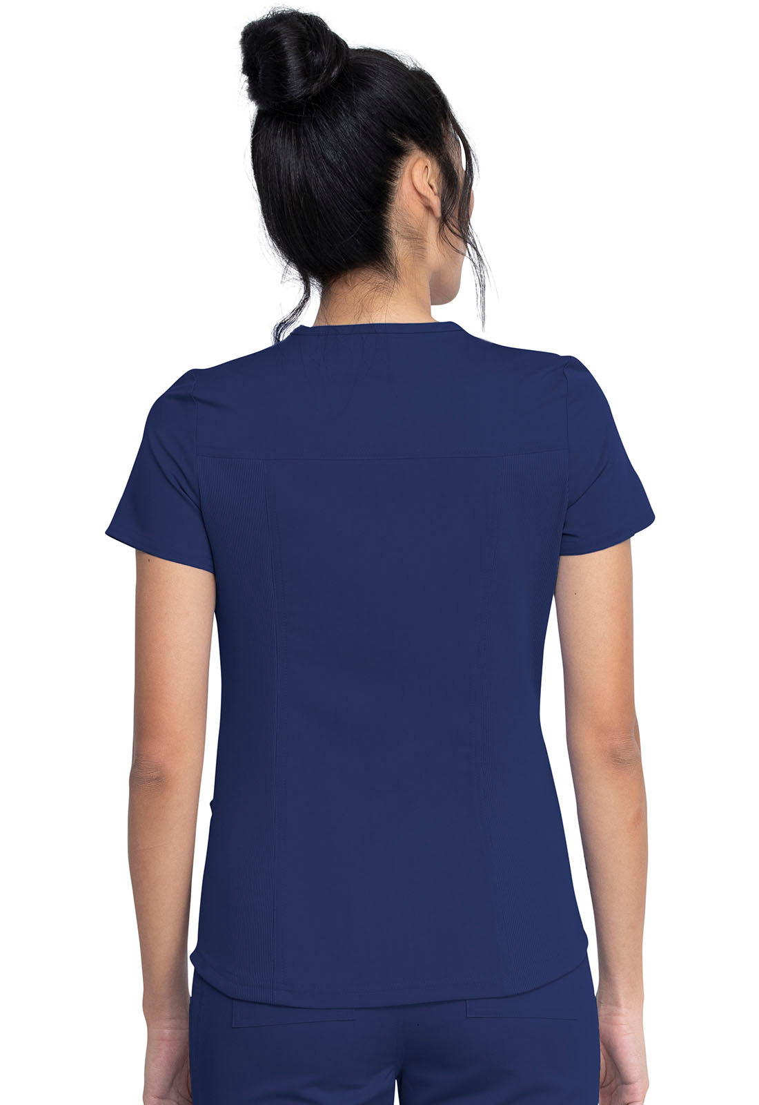 Balance DK875 V-Neck Top Navy Model Image Back | Dickies