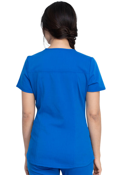 Balance DK875 V-Neck Top Royal Model Image Back | Dickies