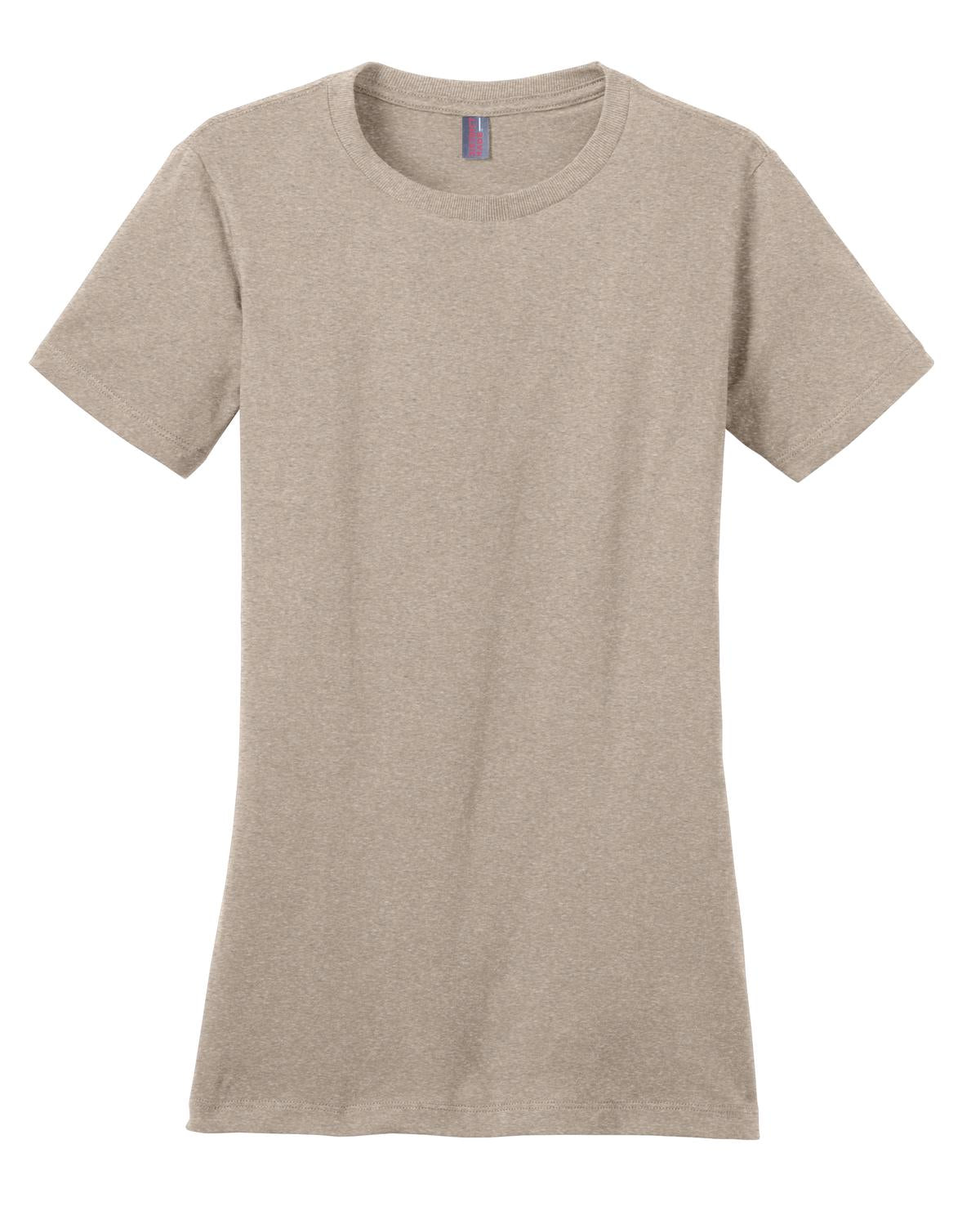 District Women's Perfect WeightTee DM104L Heathered Latte