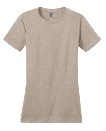 District Women's Perfect WeightTee DM104L Heathered Latte