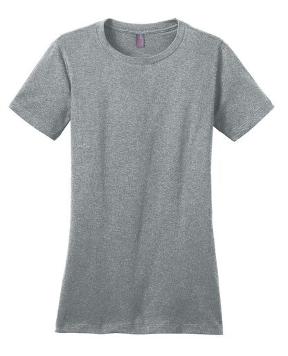 District Women's Perfect WeightTee DM104L Heathered Steel