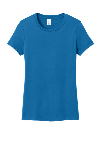 District Women's Perfect WeightTee DM104L Bright Blue