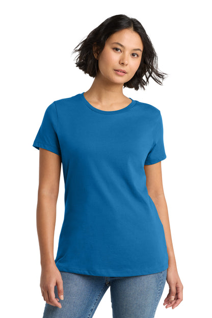 District Women's Perfect WeightTee DM104L Bright Blue