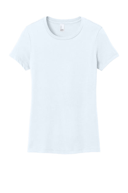 District Women's Perfect WeightTee DM104L Bright White