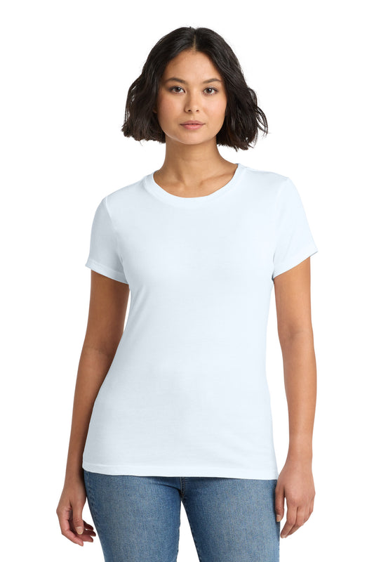 District Women's Perfect WeightTee DM104L Bright White