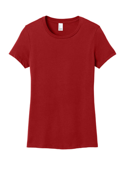 District Women's Perfect WeightTee DM104L Classic Red