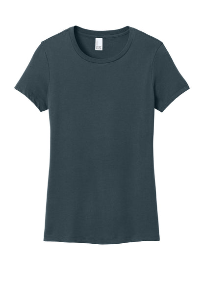 District Women's Perfect WeightTee DM104L Deep Steel Blue