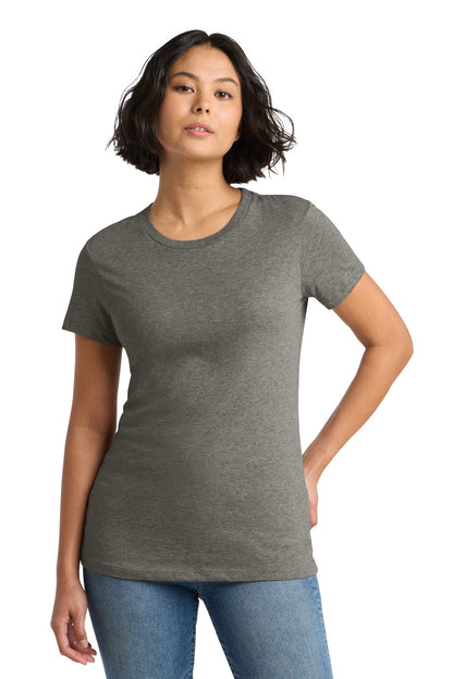 District Women's Perfect WeightTee DM104L Heathered Charcoal