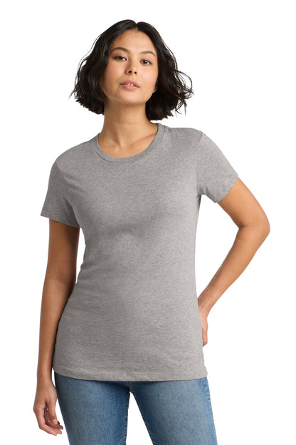 District Women's Perfect WeightTee DM104L Heathered Steel