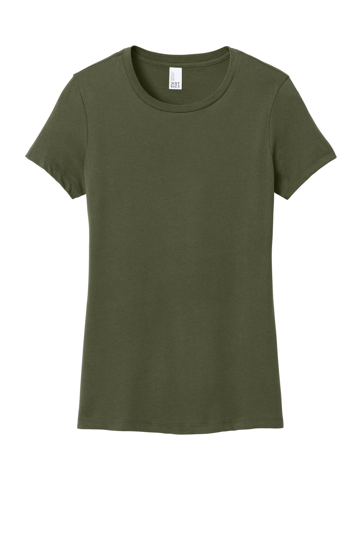 District Women's Perfect WeightTee DM104L Military Green