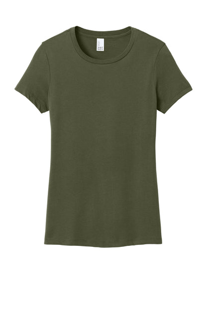 District Women's Perfect WeightTee DM104L Military Green