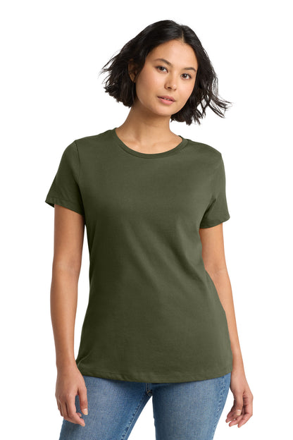 District Women's Perfect WeightTee DM104L Military Green
