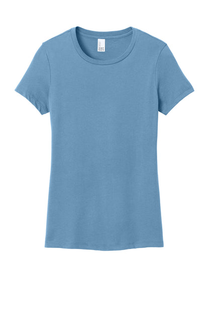 District Women's Perfect WeightTee DM104L Tundra Blue