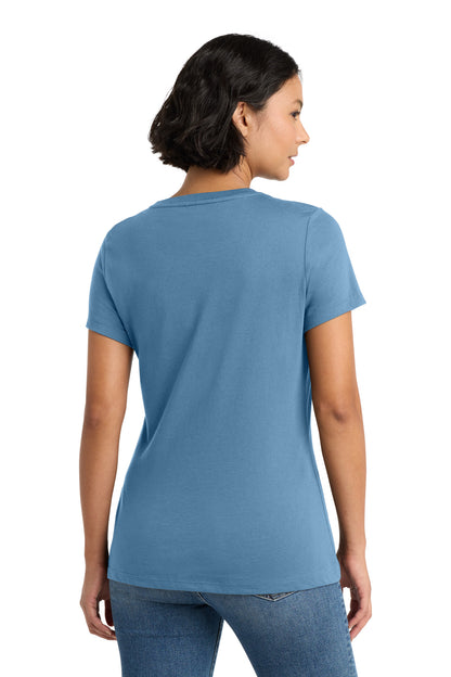 District Women's Perfect WeightTee DM104L Tundra Blue